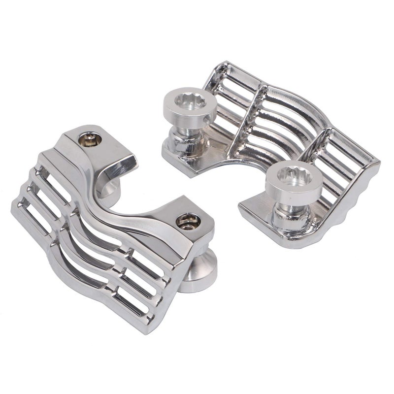 XMMT Chrome Finned Slotted Spark Plug Head Bolt Covers for Harley Touring Electra Glides Road Glides Road Kings 1999-2016,Street Glides & Trikes 2009-2016 - Image 4
